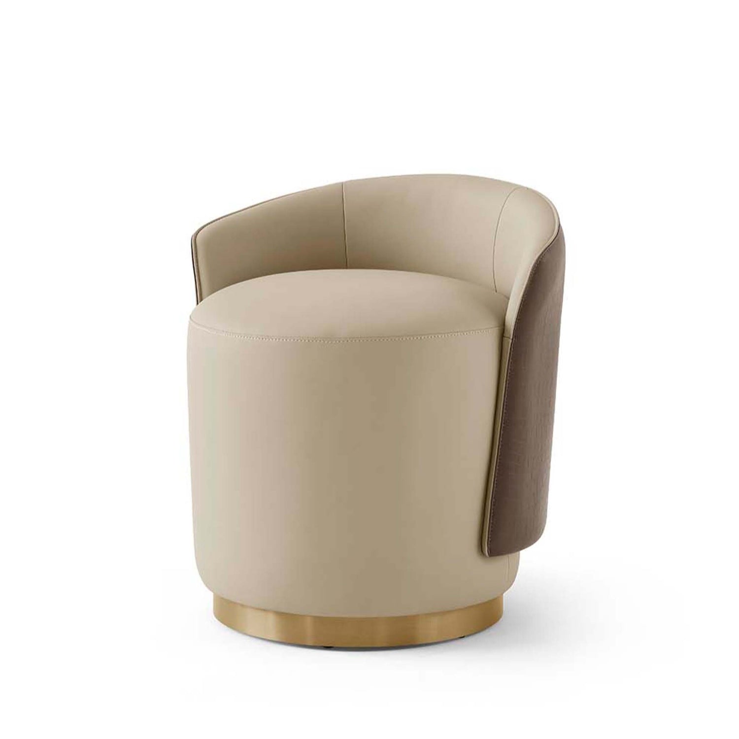 كرسي تسريحة نولا باللون البني