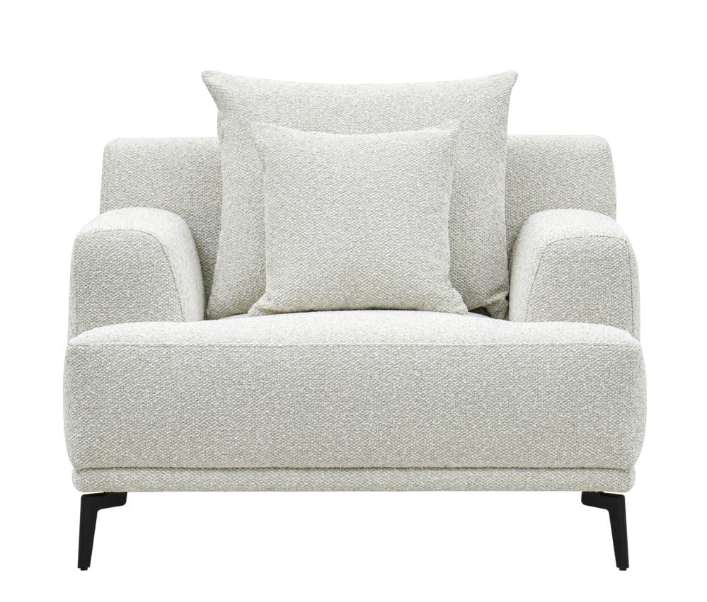 كنب لينورا فردي باللون الكريمي