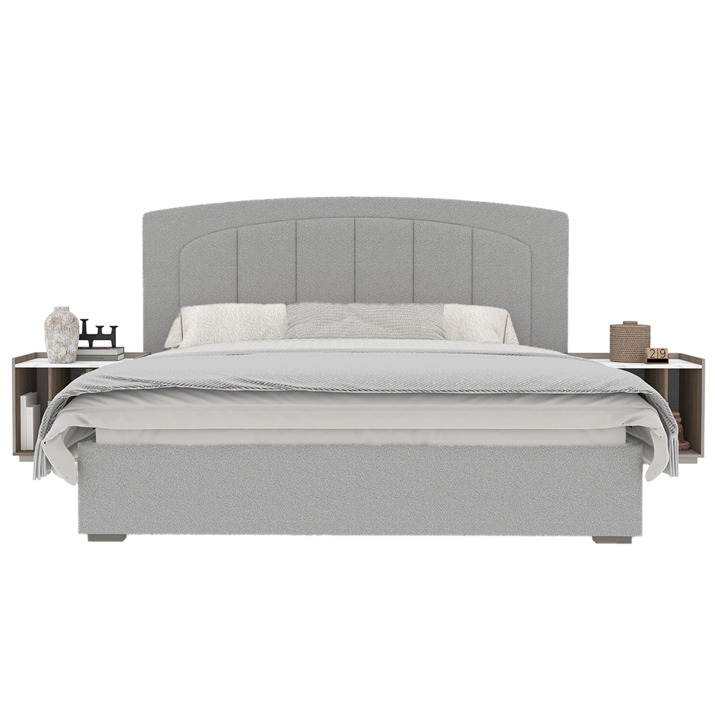 سرير سافينا باللون الأبيض