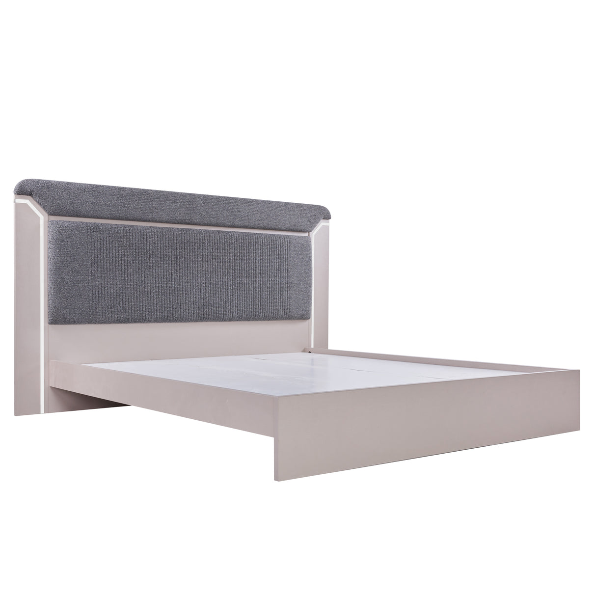 سرير أمارا باللون الرمادي الفاتح