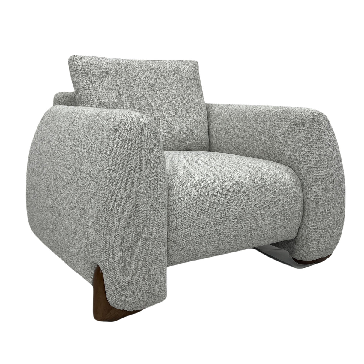 كنب فيورا فردي باللون الرمادي