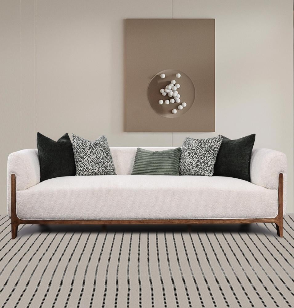 كنب موريس رباعي باللون الأبيض