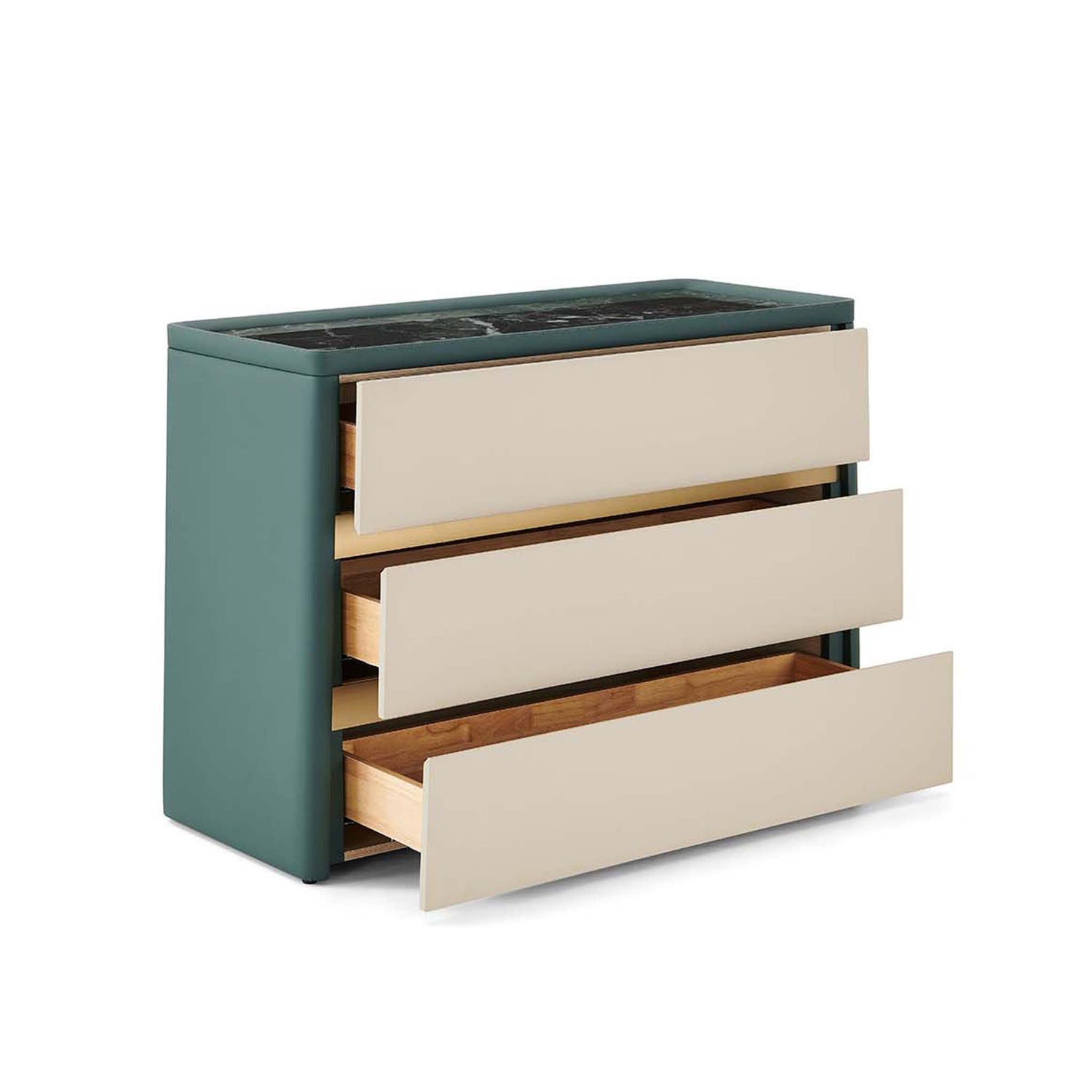 وحدة أدراج كارينا باللون الأخصر