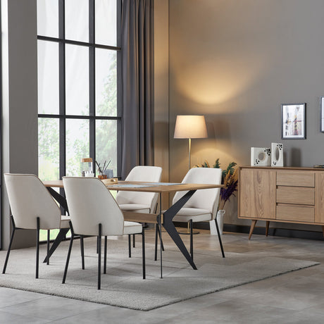 طقم طاولة طعام أفونا باللون البني - High Point