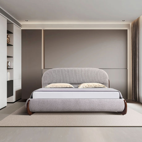 سرير لارفين باللون البيج - High Point