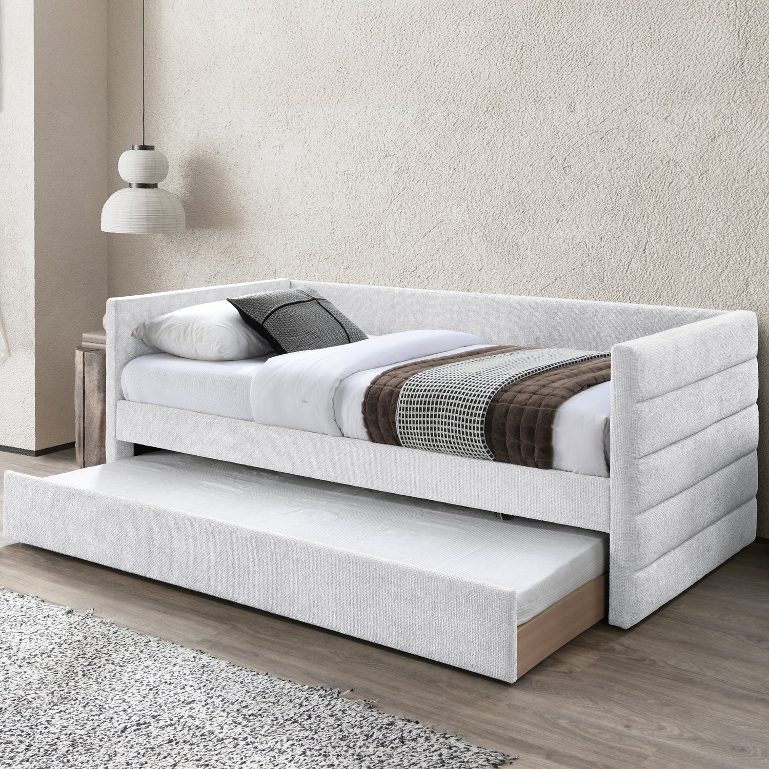 سرير بـــلس ليناف باللون الرمادي