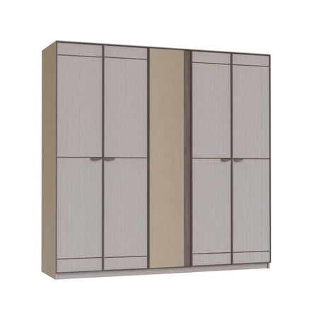 دولاب سوفت باللون البني والرمادي - High Point