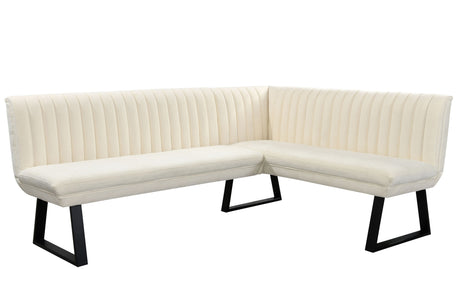 كنب مارلوت زاوية باللون الكريمي | من هاي بوينت