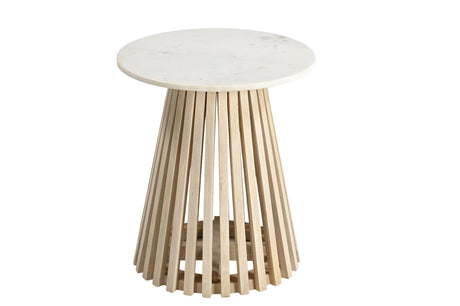 طاولة قهوة إيما باللون الأبيض الخشبي | من هاي بوينت