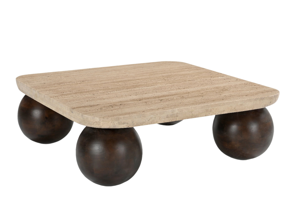 طاولة جانبية بريا باللون البيج | من هاي بوينت