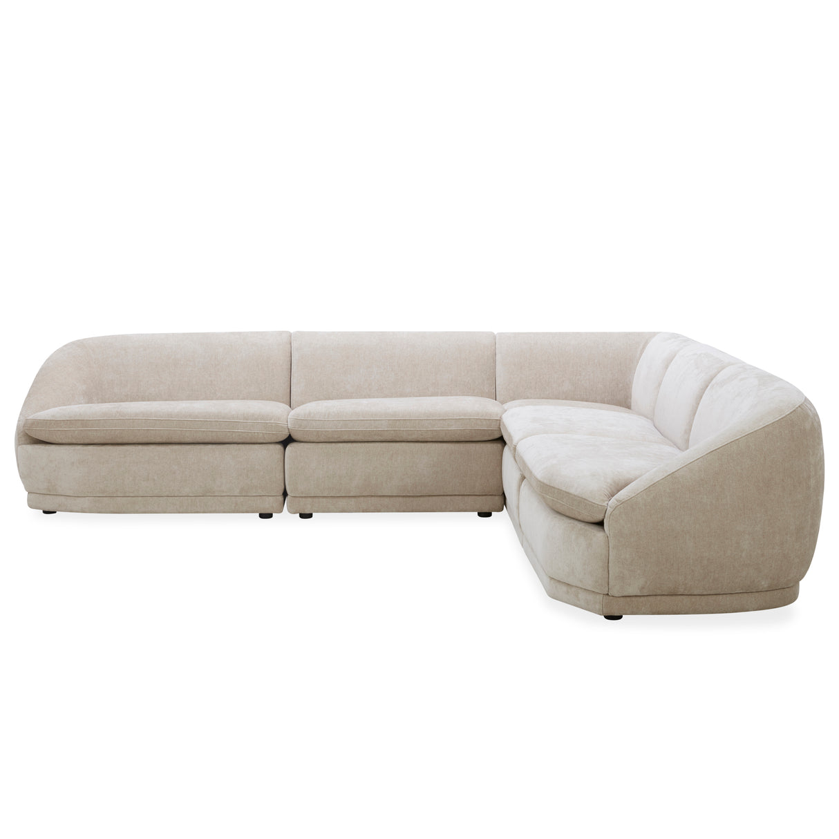 كنب زاوية أماري باللون البيج