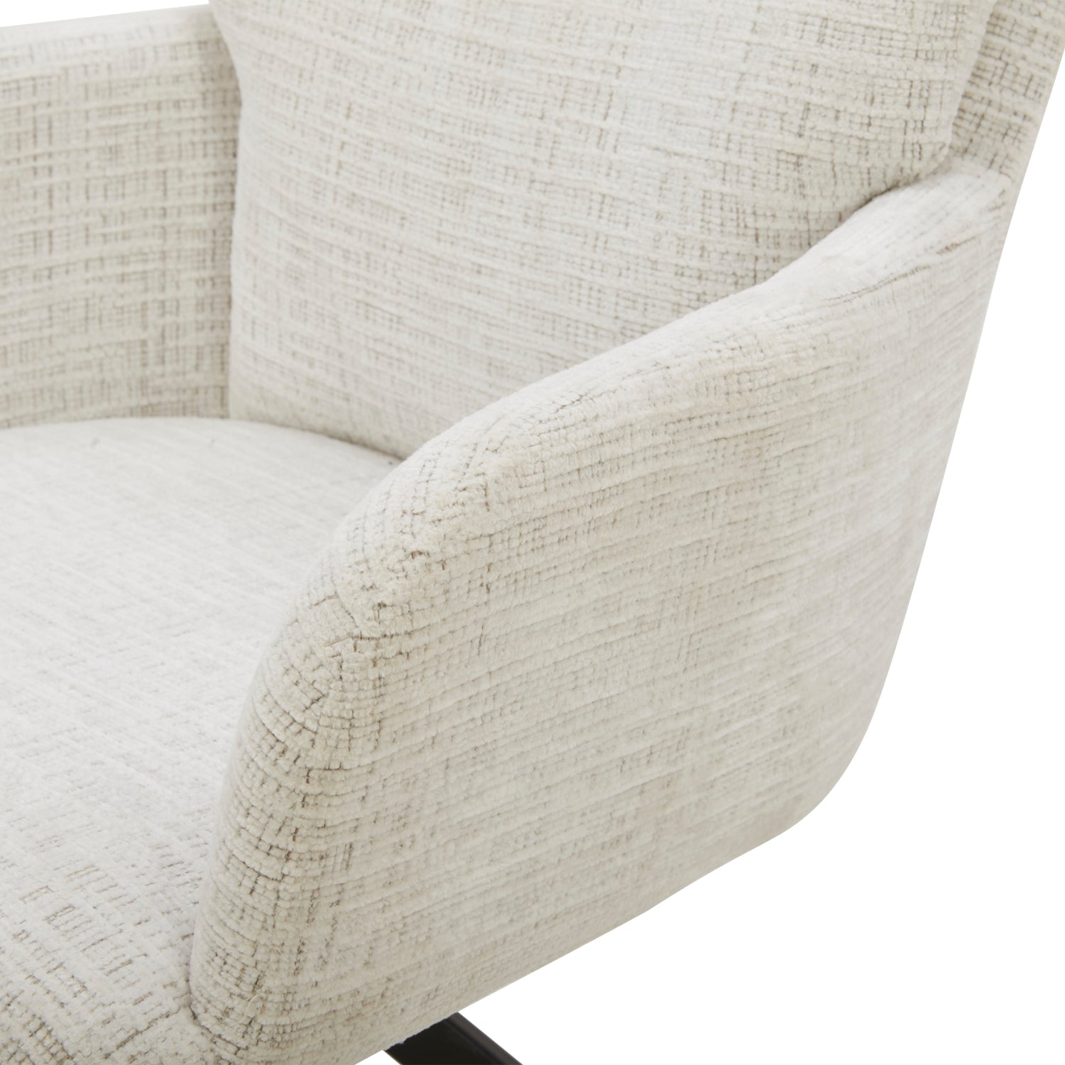 كرسي فردي سديم باللون الكريمي