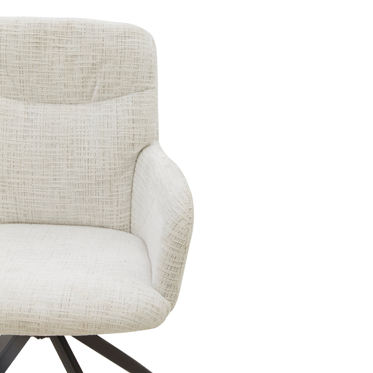 كرسي فردي سديم باللون الكريمي