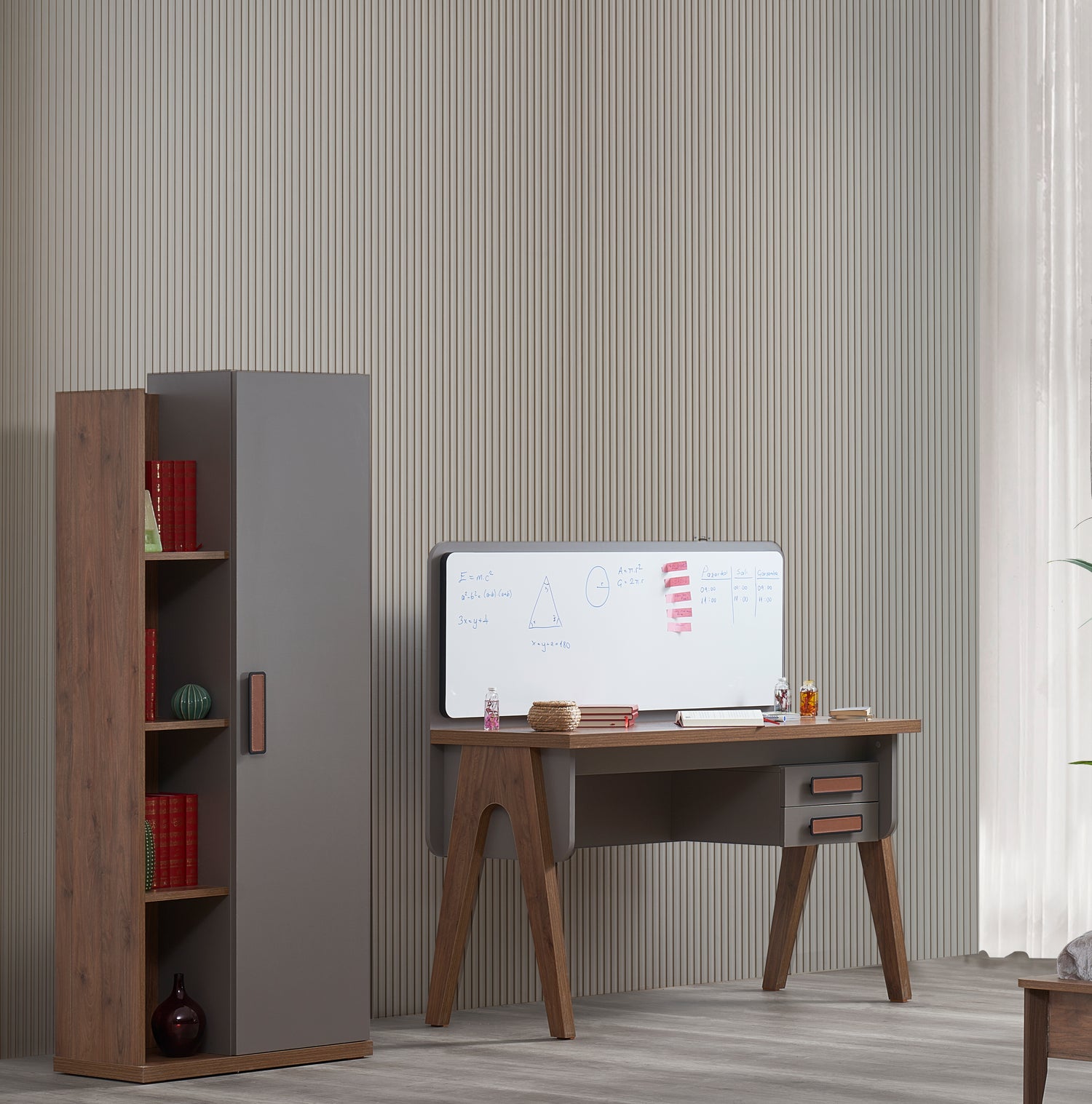 غرفة نوم ديلان باللون البني