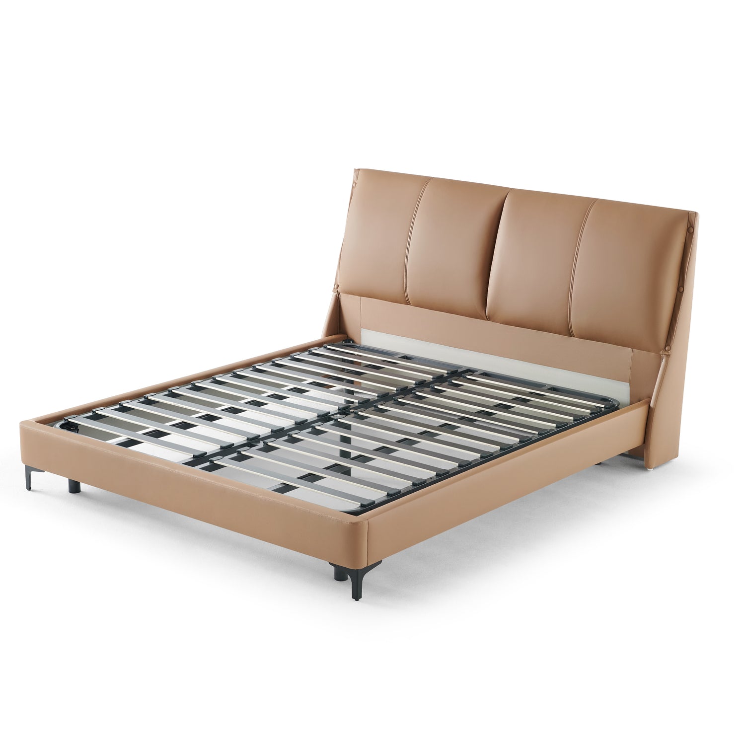 سرير ليانا باللون البني غامق