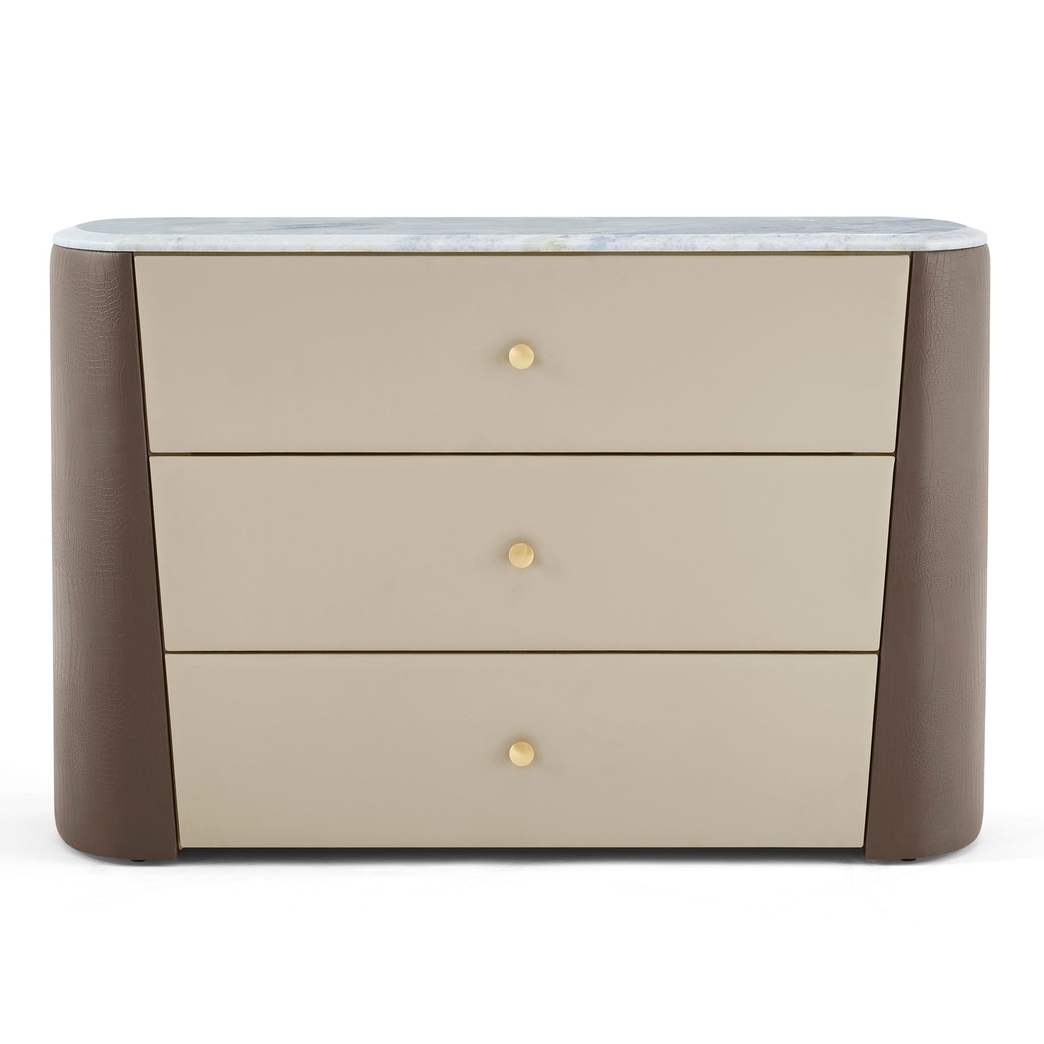 وحدة أدراج نولا باللون البني