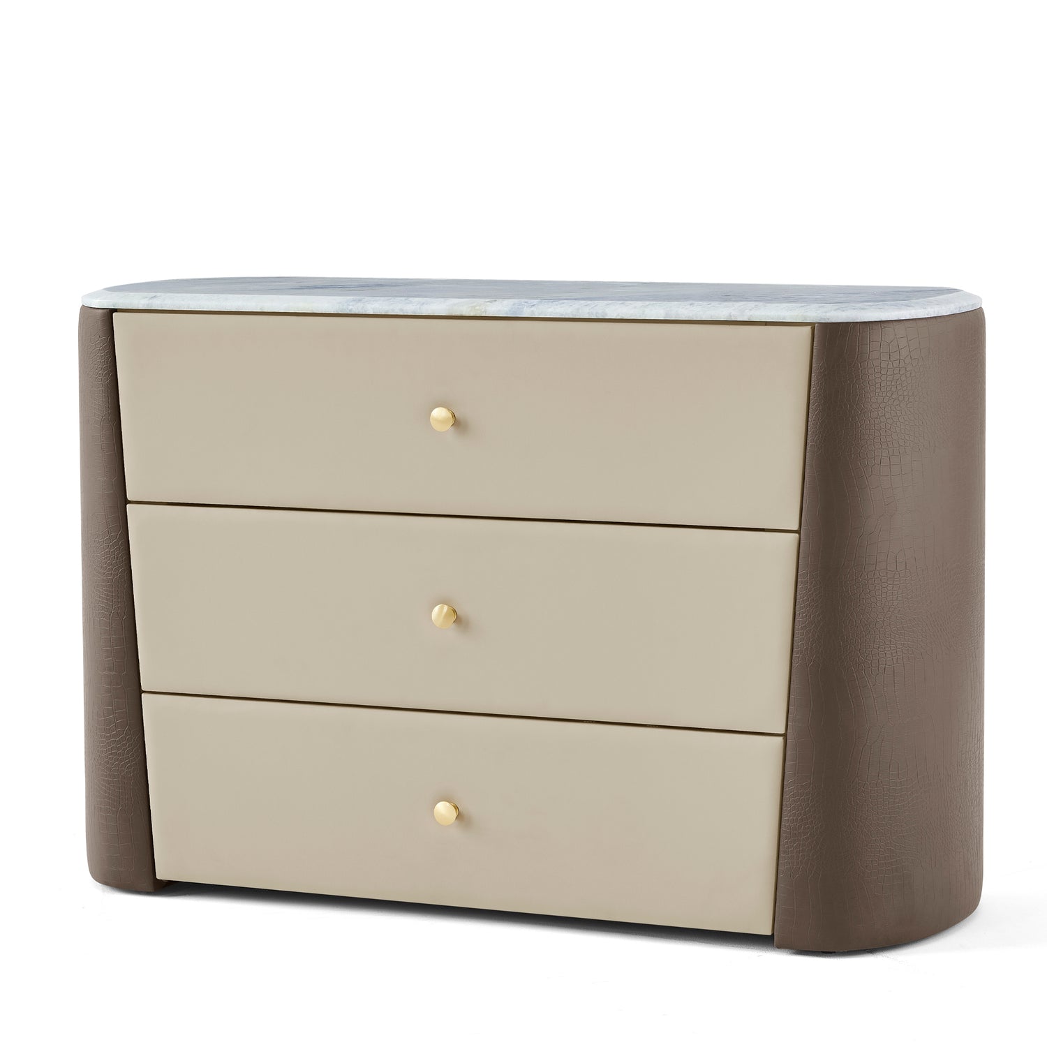 وحدة أدراج نولا باللون البني