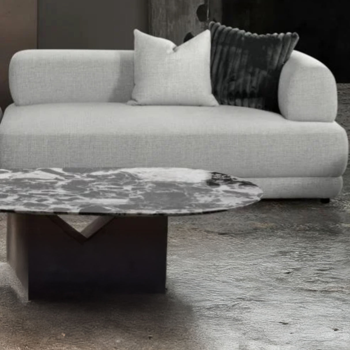 Laurent sofa set in beige