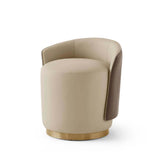 كرسي تسريحة نولا باللون البني