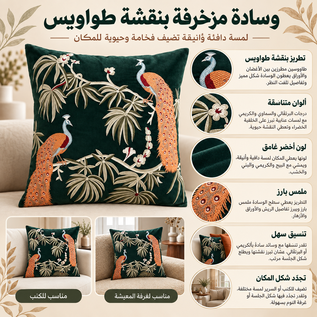 وسادة مزخرفة