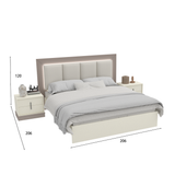 سرير كارمن باللون الكريمي