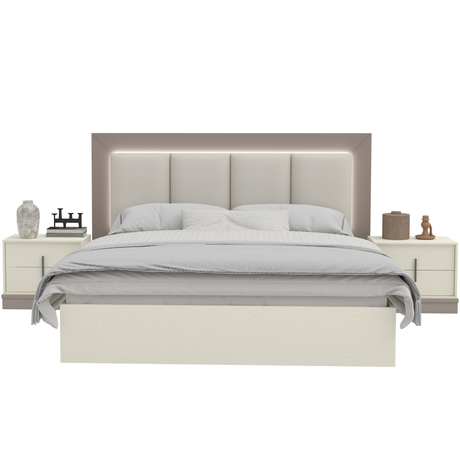 غرفة نوم كارمن باللون الكريمي