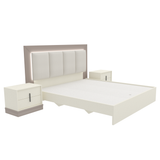 سرير كارمن باللون الكريمي