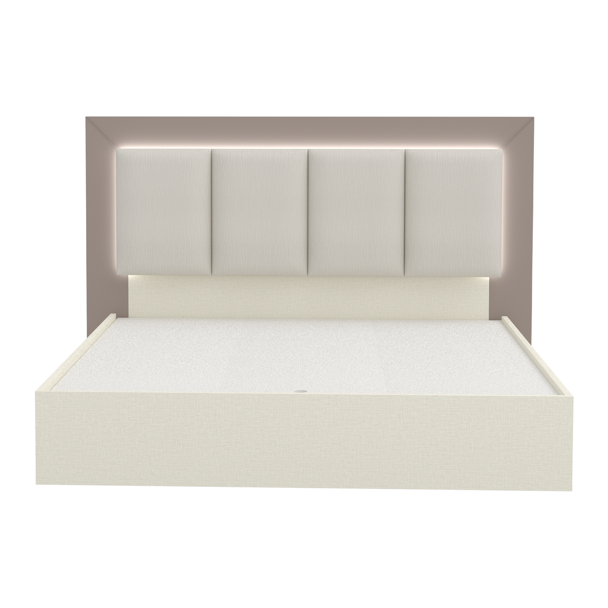 سرير كارمن باللون الكريمي