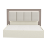 سرير كارمن باللون الكريمي