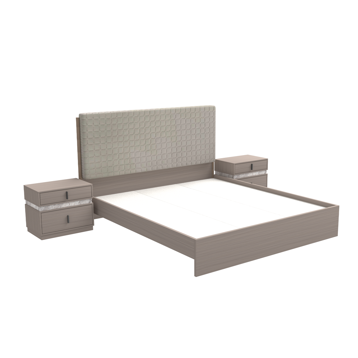 سرير ألينورا باللون البني