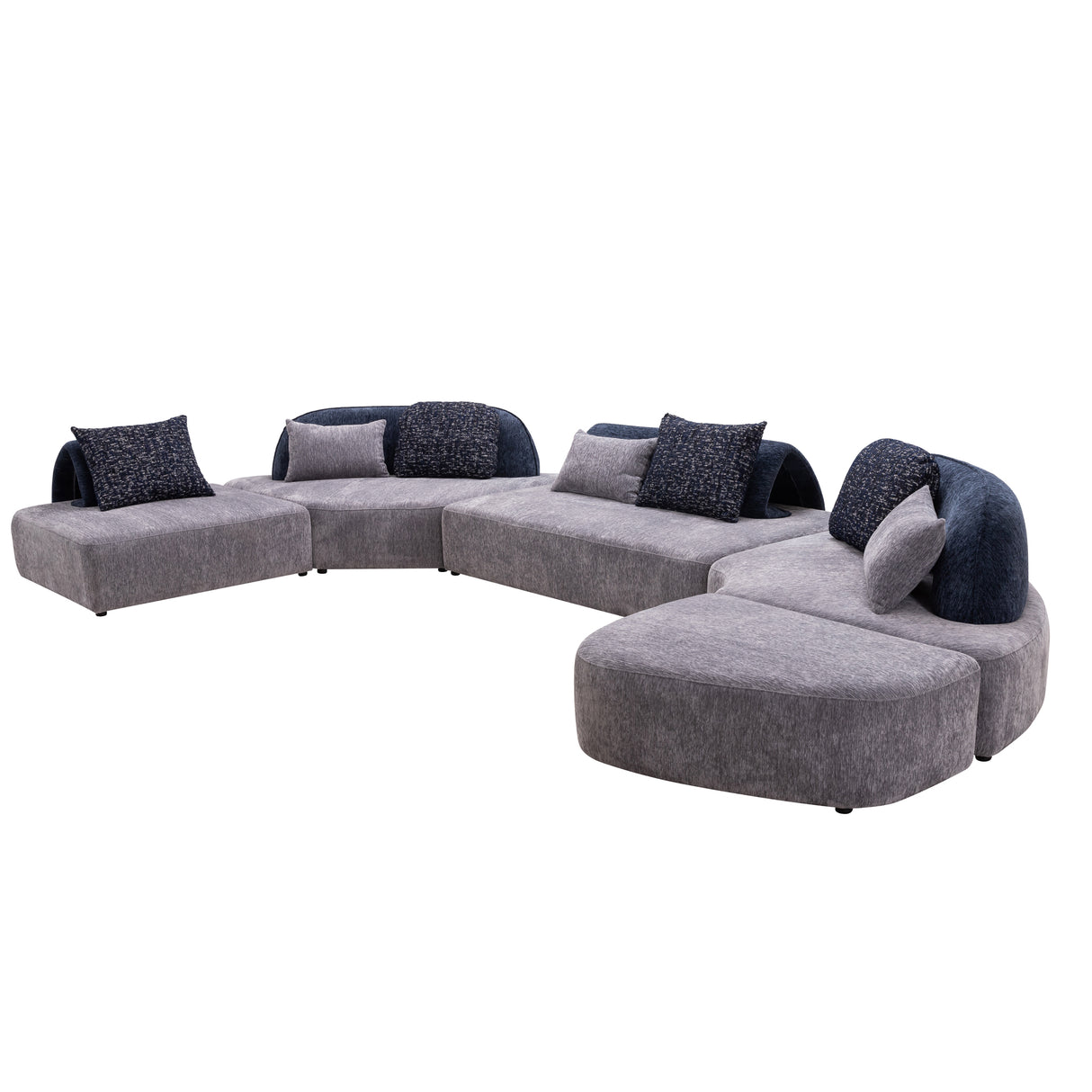 كنب زاوية أوڤارو متعدد الألوان