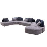 كنب زاوية أوڤارو متعدد الألوان