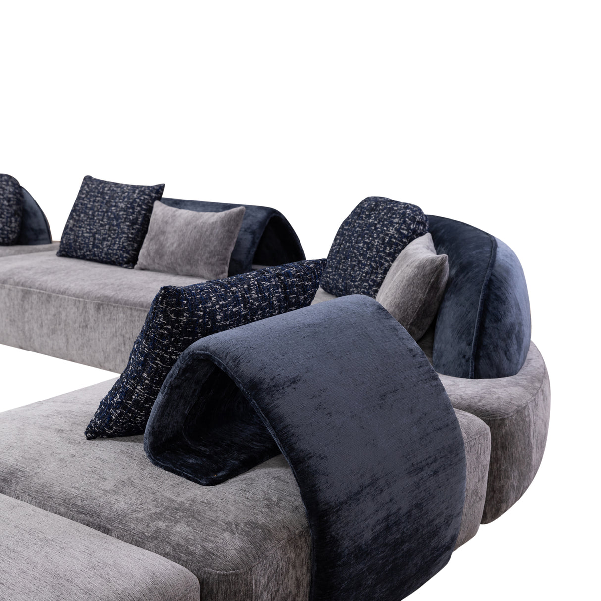 كنب زاوية أوڤارو متعدد الألوان