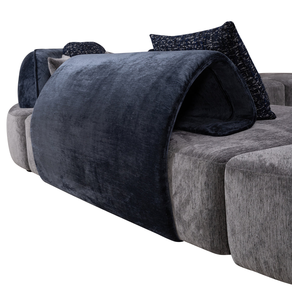 كنب زاوية أوڤارو متعدد الألوان