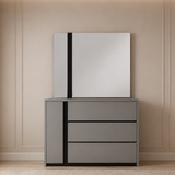 تسريحة جراون مع مراية باللون الرمادي