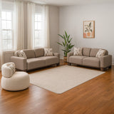 طقم كنب ميسيا باللون الكريمي