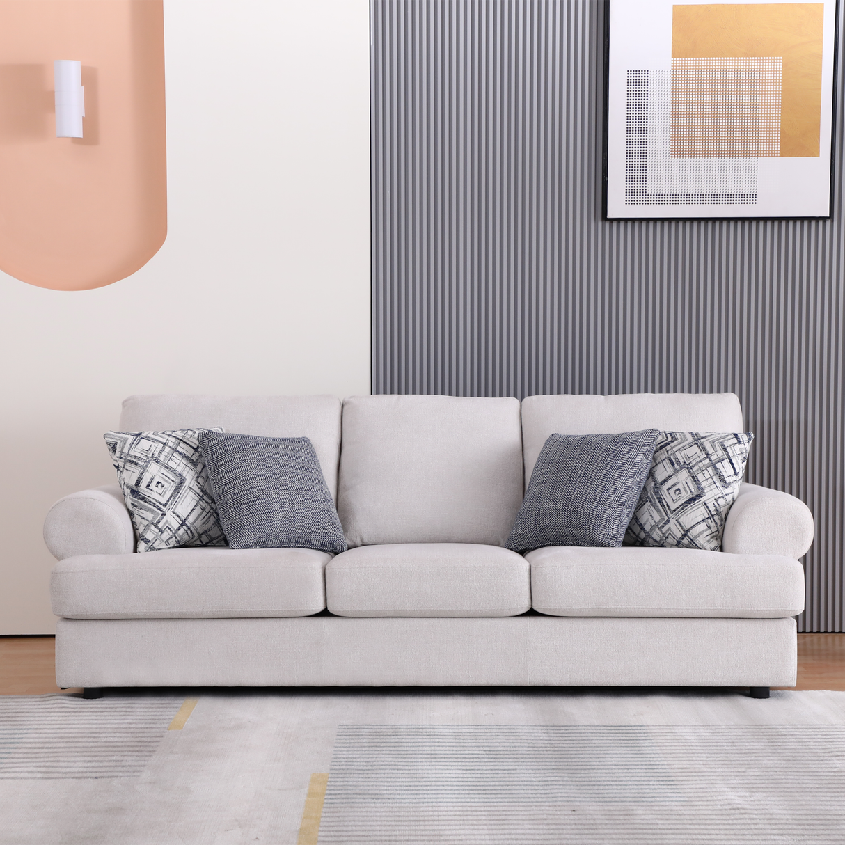 Tiana cream sofa set