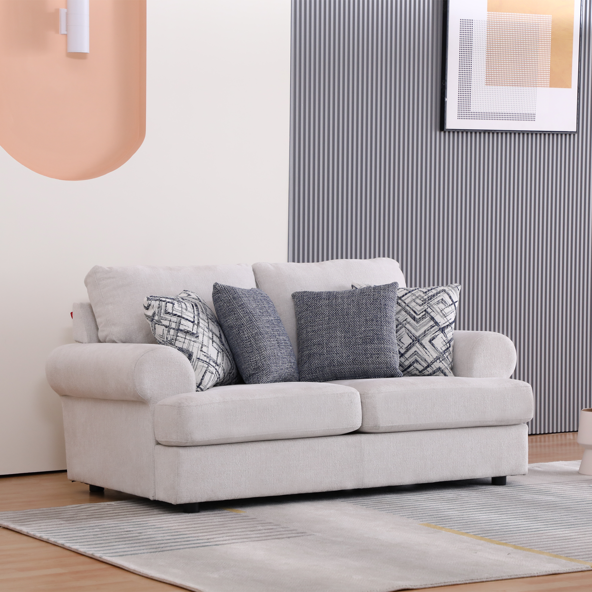 Tiana cream sofa set
