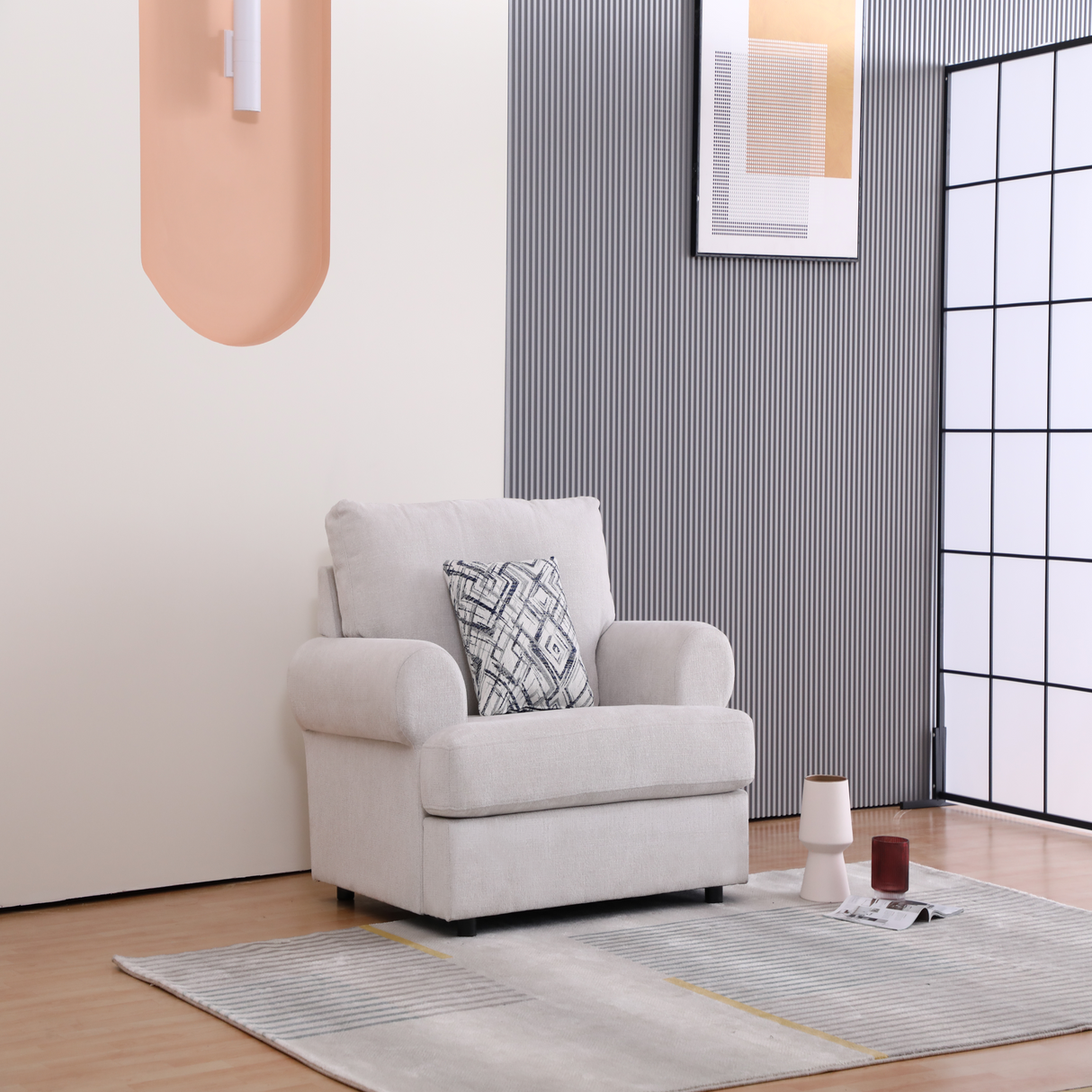 Tiana cream sofa set