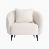 كنب ريف فردي باللون الكريمي الرمادي