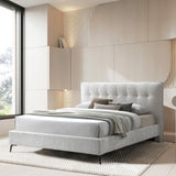 Liren bed in gray