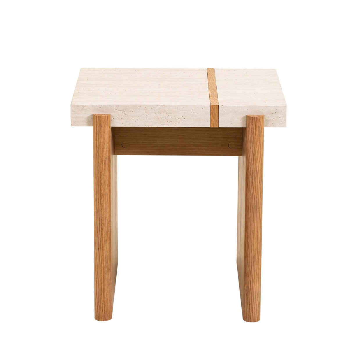 طاولة جانبية تاڤيرا باللون البني