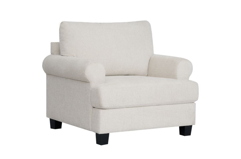 كنب أرڤينا فردي باللون الكريمي