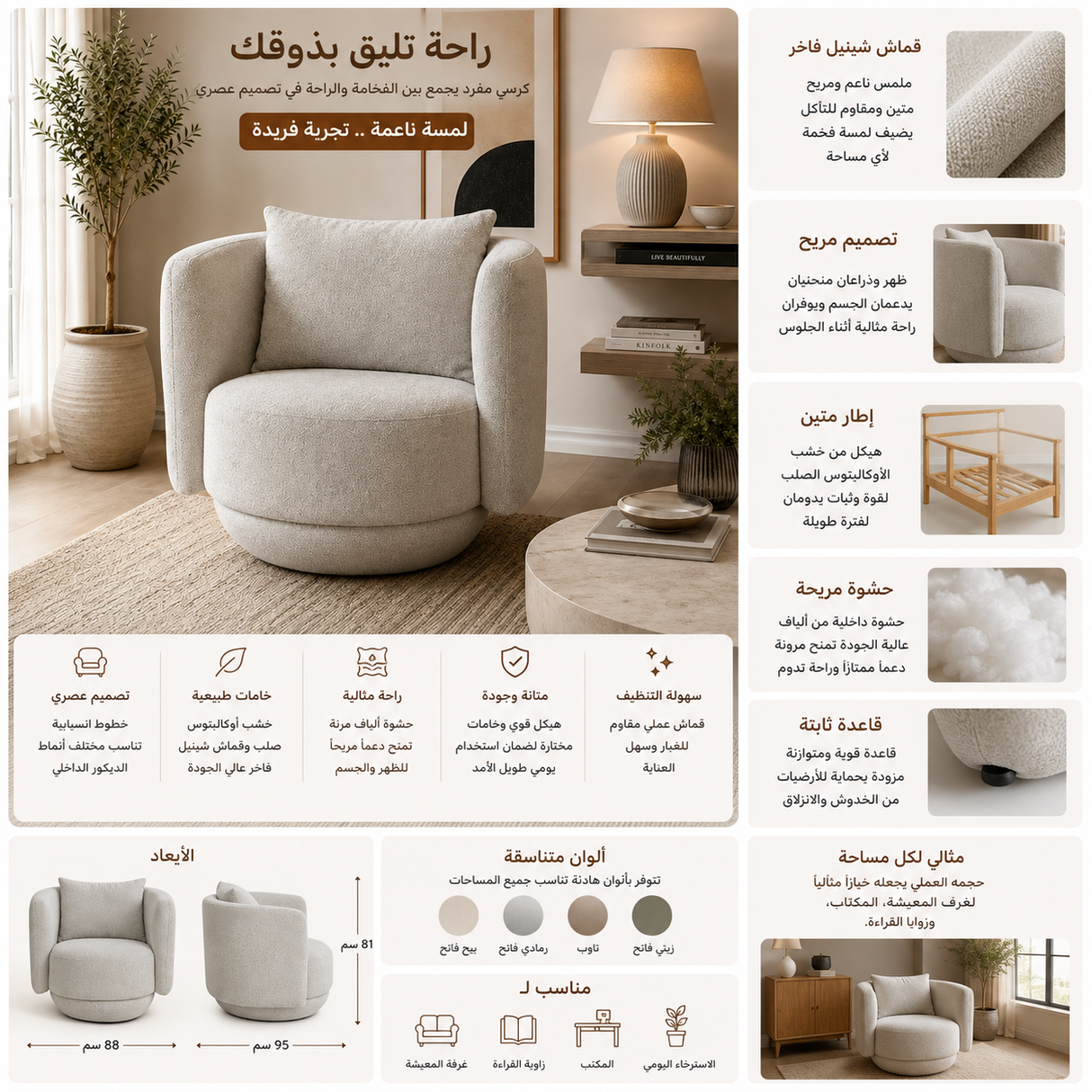 كنب فردي أديلينا