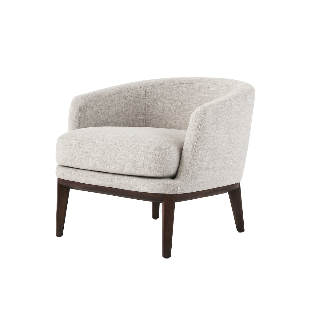 كنب لارين فردي باللون البيج