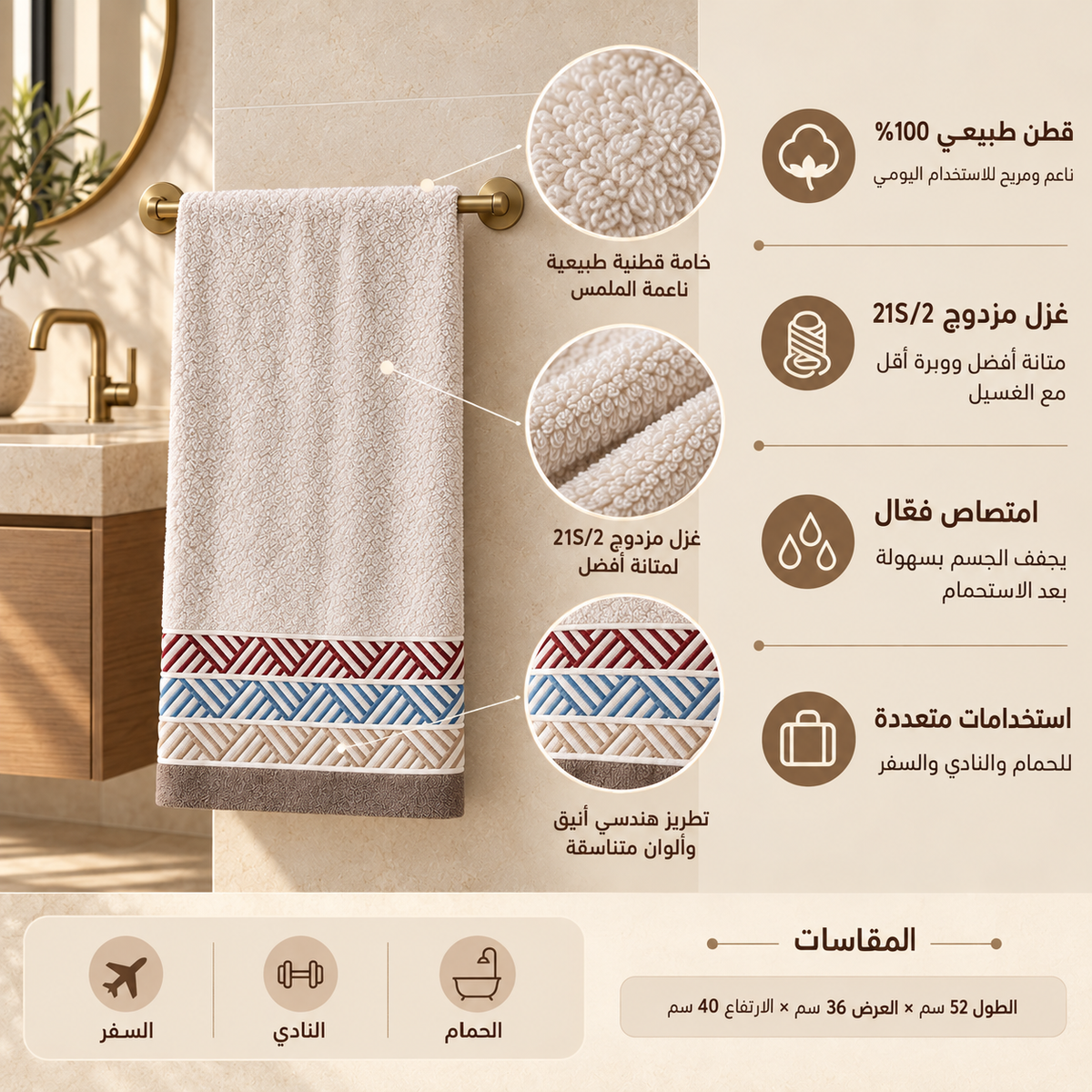 منشفة استحمام