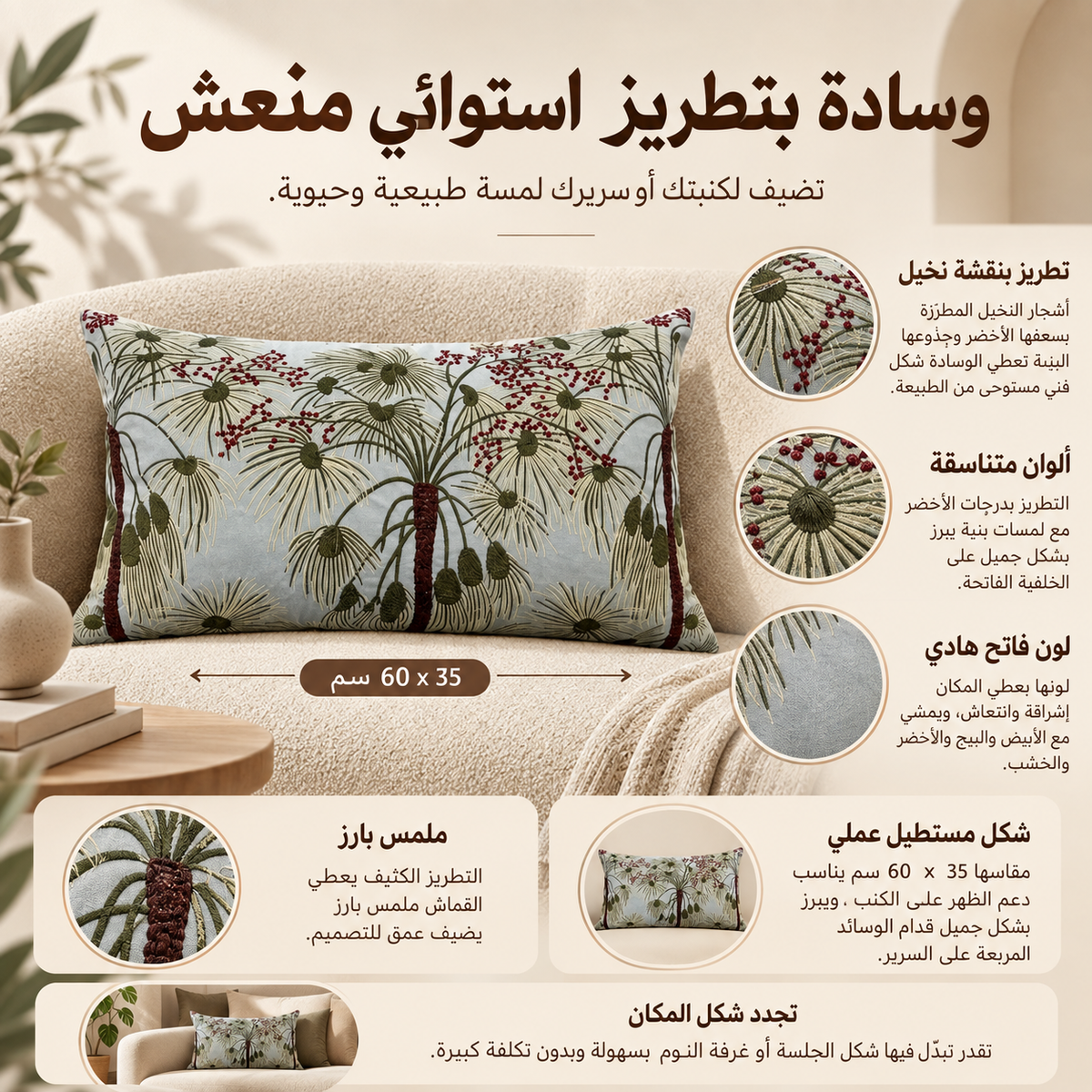 وسادة مزخرفة