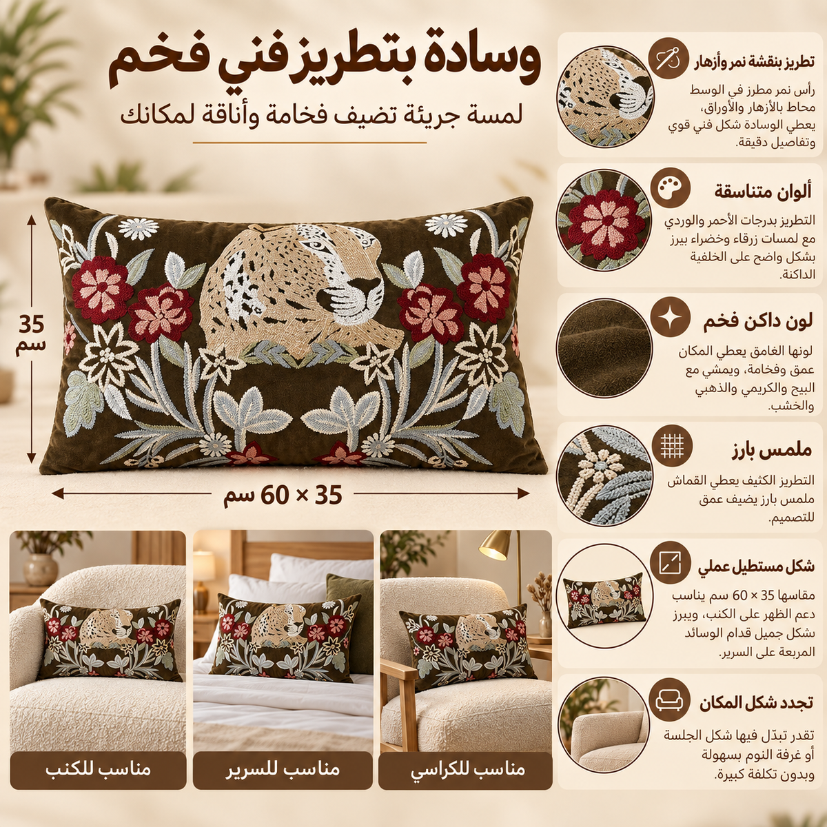 وسادة مزخرفة