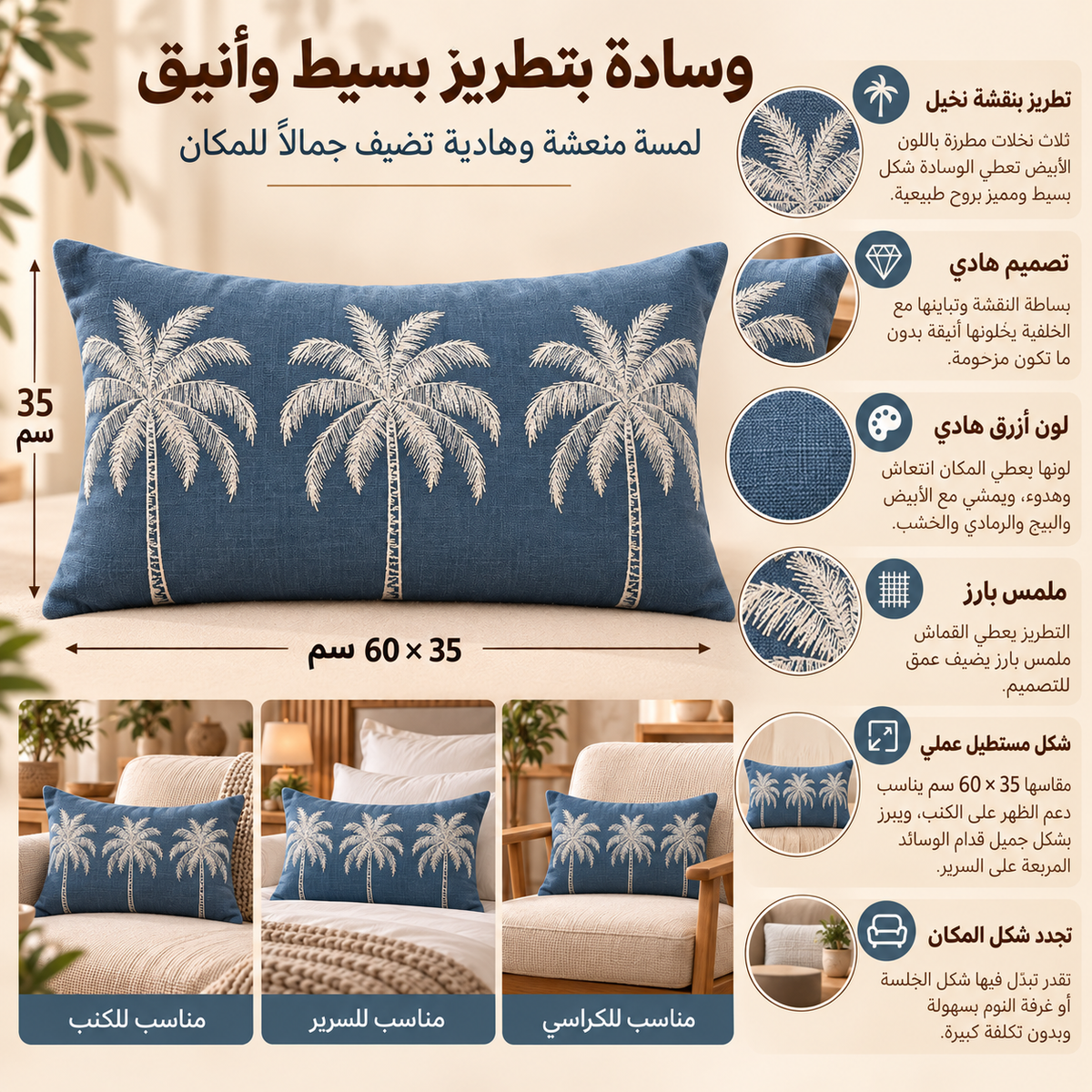 وسادة مزخرفة