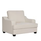 كنب فردي مونرو باللون الأبيض